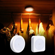 Lámpara de pared inalámbrica con Sensor de movimiento PIR, luz inteligente de noche para armario, pasillo, escalera, cocina y dormitorio, 6 LED 2024 - compra barato