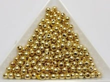 1000PCS  Golden Tone Plastic Round Spacer Beads 4mm Smooth Ball Beads DIY Jewelry Accessories 2024 - buy cheap