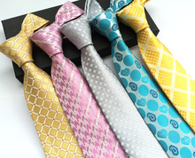 Corbata de diseñador de lujo de 8cm para caballeros, corbata Formal de patrón único, corbatas tejidas de alta calidad 2024 - compra barato