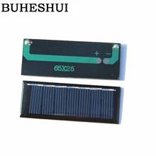 BUHESHUI 0.2W 3.5V Solar Cell Poly Solar Panel Module DIY Solar Charger For 2.4V Battery Education kits 65*25MM Free Shipping 2024 - buy cheap