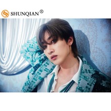 Póster impreso de Super Junior Lee HyukJae para sala de estar, arte de pared decorativo de satén, personalizado, coreano, gran oferta 2024 - compra barato