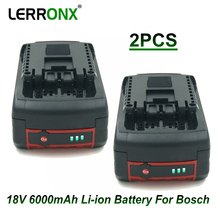 2PCS BAT609 18V 6000mAh Li-ion Replacement Rechargeable Battery for Bosch Power Tools Batteries BAT622 BAT610G BAT618 BAT621 2024 - buy cheap