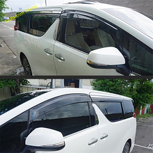 Lapetus Door Window Visors Awnings Sunny Rain Guard Cover Trim Protection Kit Fit For Toyota Alphard / Vellfire AH30 2016 - 2019 2024 - buy cheap