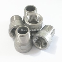 5pcs Nipple 304 Stainless Steel 1/2" Female x 1/2" Male Bushing Pipe Fitting BSPT 2024 - buy cheap