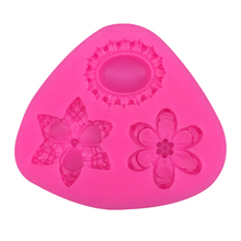 Gem flowers Shaped fondant cake decoration silicone moulds for mastic chocolate confectionery accessories tools FT-0326 2024 - buy cheap