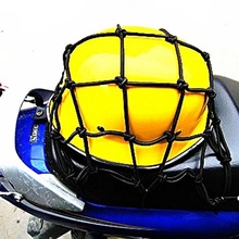 Tensor elástico para bagagem de motocicleta, 40x40cm, gancho, durável, malha de capacete de carga de plástico, alta elasticidade, rede para bagagem de bicicleta 2024 - compre barato