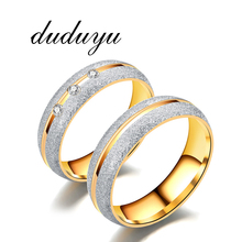 Титановое модное простое кольцо с фианитом женское мужское модное кольцо из нержавеющей стали цветные кольца из нержавеющей стали 316L 2024 - купить недорого