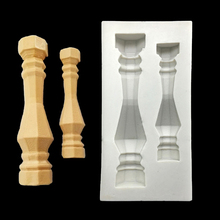 Molde de silicona con formas de columna romana grande 3D, herramientas de decoración para Fondant, pastel, Chocolate, caramelo, Jello 2024 - compra barato
