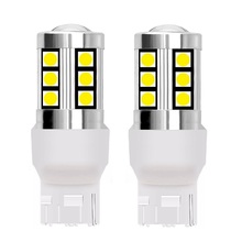 Bombilla LED de freno trasero para coche, luz de circulación diurna roja, blanca y amarilla, señal de giro, T20, 7440, W21W, WY21W, 3030 Chips, 2 uds. 2024 - compra barato