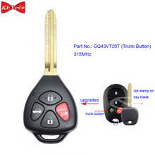 KEYECU for Toyota Avalon 2005 2006 2007 2008 Solara 2004 05 06 2007 2008 Upgraded Remote Key Fob 315MHz GQ43VT20T Trunk Button 2024 - buy cheap