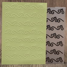 Tira de encaje ondulado de plástico en relieve para álbum de recortes, decoración de tarjetas de papel para álbum de recortes 2024 - compra barato