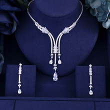Collar de lujo AAA con forma de circón para mujer, joyería de alta calidad para fiesta/boda, nuevo diseño 2024 - compra barato