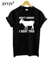 Женская футболка из хлопка с надписью «не волнуйтесь, я Коза» 2024 - купить недорого