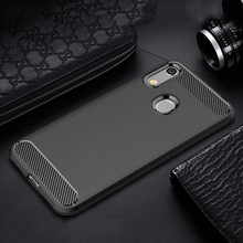 For Huawei Honor 8A Pro Case Soft Silicone Brushed Carbon Fiber For Huawei Honor 8A 2019 Rugged Armor Phone Cases Cover 2024 - buy cheap