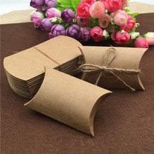 Cajas de papel Kraft hechas a mano para el Día del Padre, contenedores de almacenamiento de dulces con cuerdas de cáñamo, 12 unids/lote 2024 - compra barato