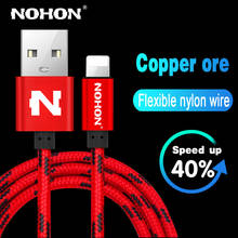 NOHON 8Pin USB Fast Charging Cables For Apple iPhone 8 7 6 Plus 5 5S 5C iPad iOS 8 9 10 Mobile Phone Quick Charge Data Sync Cord 2024 - buy cheap