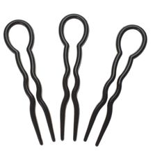 3 Pcs/Set 2 Colors Women Girls Fashion Popular Round Toe U-shaped Hair Pins Hair Clips Accessories 2024 - buy cheap