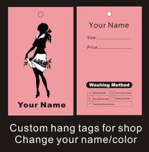 garment hang tags custom print clothes hang tags,dress price label ,can be print your logo on it template 019,020 2024 - buy cheap