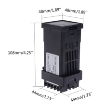 Controlador de temperatura digital pid de 0 a 400 graus, tipo entrada ssr, saída, controlador de temperatura, grande valor 2024 - compre barato