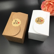 Caja de papel Kraft Natural de alta calidad, caja de embalaje para galletas/dulces/DIY, 90x60x60mm, 30 unids/lote 2024 - compra barato