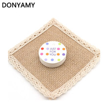 DONYAMY 'Just for You' 5cm Round Printed Paper Hangtags Gift Cardboard Hang Tags Price Label Tags 2024 - buy cheap
