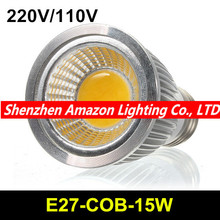 Супер мощность 15 Вт E27 светодиодные настенные лампы COB чип светодиодные лампы прожекторы потолочный светильник AC 110 В 220 в 240 В подвесные светильники 6 шт. 2024 - купить недорого