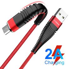 Floveme 2m Braided Micro USB Fast Charging Cable Data Sync Cord for Android 2024 - buy cheap