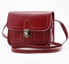 Vintage PU Leather Small Messenger Bags for women 2019 Fashion Mini Bag Women Crossbody Shoulder Bag 2024 - buy cheap