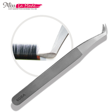 Misslamode Eyelash Tweezers for Eyelash Extension Stainless Steel Anti-static As 09 Eyelash Extension Tweezers Tweezers Eyelash 2024 - buy cheap