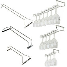 27/35/55cm Wine Glass Hanger Rack Stemware Home Bar Pub Holder Stainless Steel 2024 - купить недорого