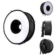 45cm 18" Easy-fold Ring Speedlite Flash Softbox Diffuser Reflector For Canon Nikon Godox Macro Shoot Portrait Photography 2024 - buy cheap