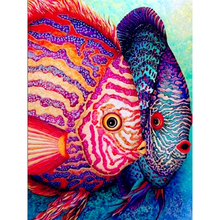 5d Diamond Painting Fish Mosaic Full drill DIY Diamond Embroidery Cartoon Fish Cross Stitch Rhinestone Home Decor 2024 - buy cheap