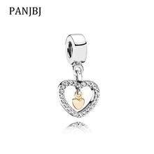 New Alloy Silver Plated Bead Forever in My Heart Dangle Charm Fit Original  Bracelet Necklace DIY Women Jewelry 2024 - buy cheap