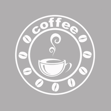 Calcomanía de café para pared y ventana, adhesivo de vinilo con logotipo moderno de café, decoraciones artísticas para cafetería, Bar, tienda, hogar, comedor, cocina, D501 2024 - compra barato
