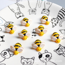 10pcs/lot 20mm Cute Mini Resin Cartoon Animal Bee With Flatback Cabochon DIY Decorative Headband Scrapbooking Craft 2024 - buy cheap