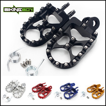 BIKINGBOY MX Foot Pegs Rests Pedals Footpegs RM 125 250 89-06 RMX 250 89-96 DRZ 400 E 00-07 DR-Z 400 SM 05-21 DR-Z 400 S 00-21 2024 - buy cheap