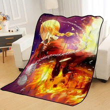 Mantas personalizadas de metal completo para camas, manta suave de verano, anime, de viaje 2024 - compra barato