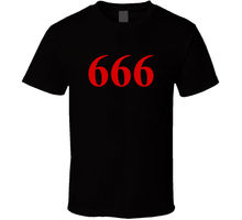 Camiseta com logotipo satânico, roupa masculina de tamanho preto, camiseta casual com manga curta, de tamanho S-3XL, 666 2024 - compre barato
