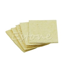 5pcs/lot Soldering Iron Replacement Solder Tip Welding Cleaning Sponge Pads Yellow 2024 - buy cheap