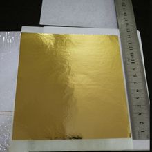 Высокое качество 1000 листов 13х14 см тайваньский имитация золотого листа цвет как 24k золотой лист 2024 - купить недорого