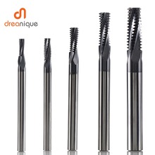 Free Shipping Carbide thread end mills 4F-M3 M4 M5 M6 M8 M10 M12 M14 thread mills, thread milling cutter with TIALN coating 2024 - buy cheap