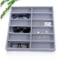 HUNYOO-Caja organizadora de gafas de sol, caja de almacenamiento con 12 controles, nuevo 2024 - compra barato