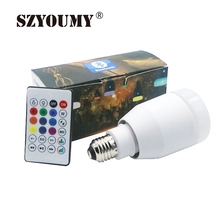 SZYOUMY Hot LED Smart light With Remote Control Lamp Bulb Led Speaker Wireless Bluetooth Led Music Bulb Playing RGBW Light Lamp 2024 - buy cheap