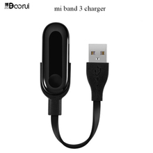 Зарядное устройство BOORUI для mi band 3, USB-кабель для зарядки и передачи данных для браслета Xiaomi Mi Band 3, USB-зарядное устройство для смарт-браслетов MI Band 3 2024 - купить недорого