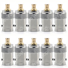 Areyourshop Sale 10 Pcs Mini Jack Plug  Adapter BNC Female Jack To MCX Male Plug Connector M/F DVB-T 2024 - buy cheap