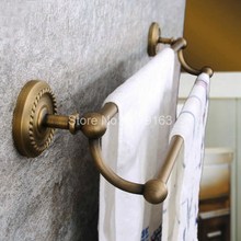 Retro bronze antigo fixado na parede do banheiro duplo barra de toalha toalheiro toalheiro toalheiros titular banheiro montagem aba093 2024 - compre barato