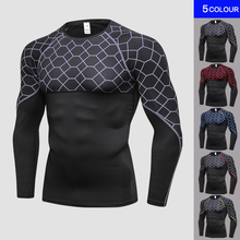 New Quick Dry Running T Shirt Men Fitness Tight Sport Shirt Men Gym Clothing Bodybuilding Rashgard Men's Compression  T Shirt 2024 - buy cheap