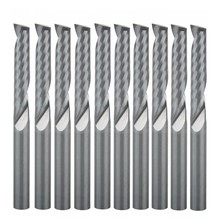 10pcs 4x22mm Single Flute Bit Carbide End Mill Set, CNC Router End Mills for Wood Cutter Milling 2024 - buy cheap