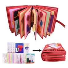 3D Kid Cloth Book Non-Woven Panting Book Manual Intelligence Puzzle Children Toy Book Early Basic Skill Educational Reading Book 2024 - compre barato