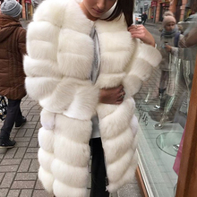 White Thick Warm Fur Long Sleeve O-neck Jacket Winter Fashion Women Faux Fur Furry Mink Coat Outerwear Overcoat Plus Size 3X 2024 - buy cheap